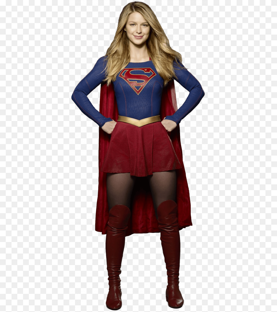 Supergirl Hd Image, Long Sleeve, Sleeve, Clothing, Costume Free Transparent Png