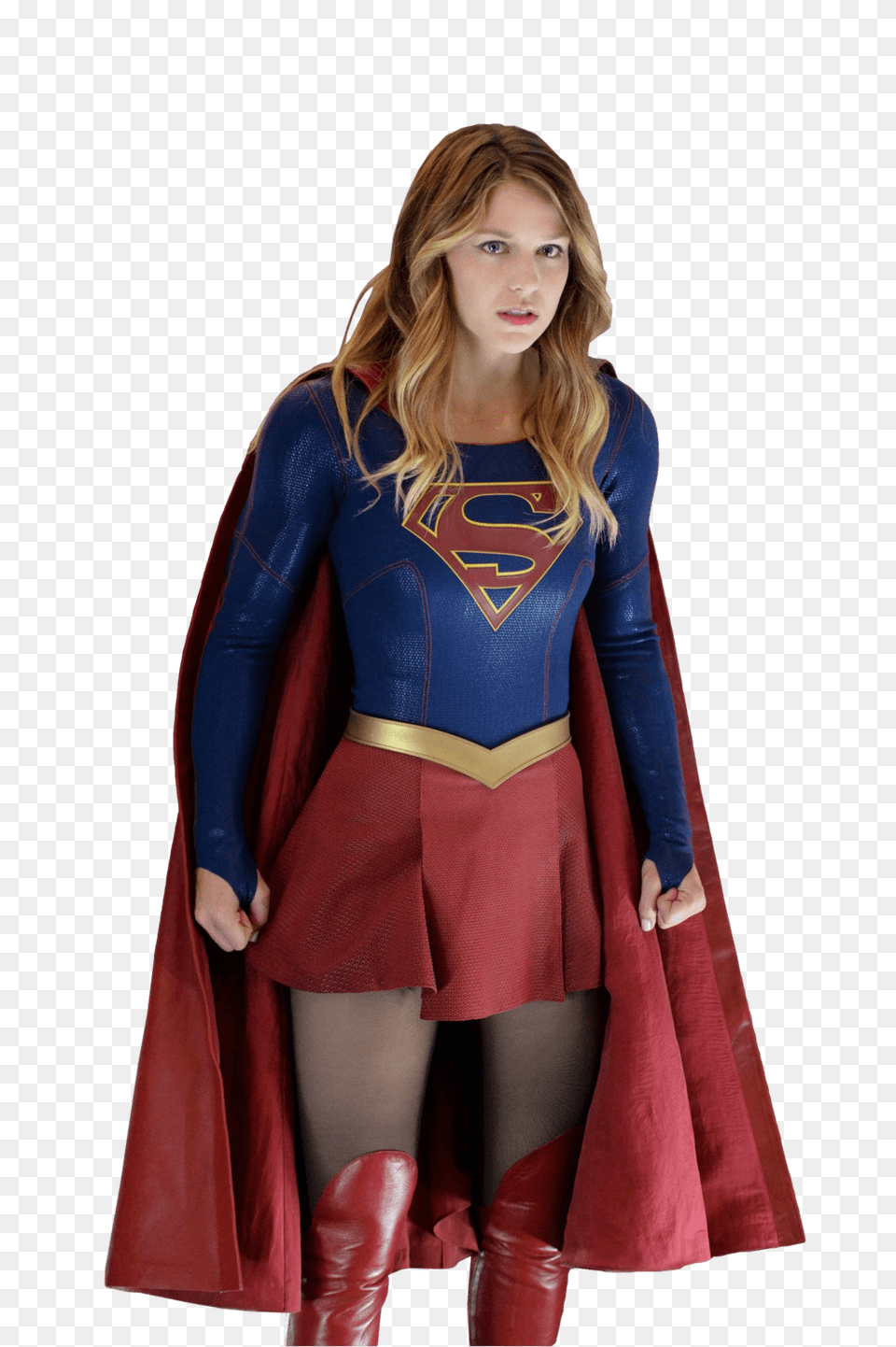 Supergirl Ready, Cape, Clothing, Sleeve, Costume Free Png Download