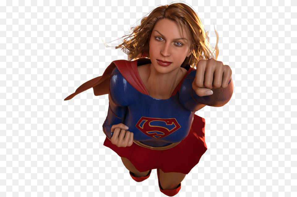 Supergirl Super Girl Adult, Person, Hand, Finger Free Transparent Png