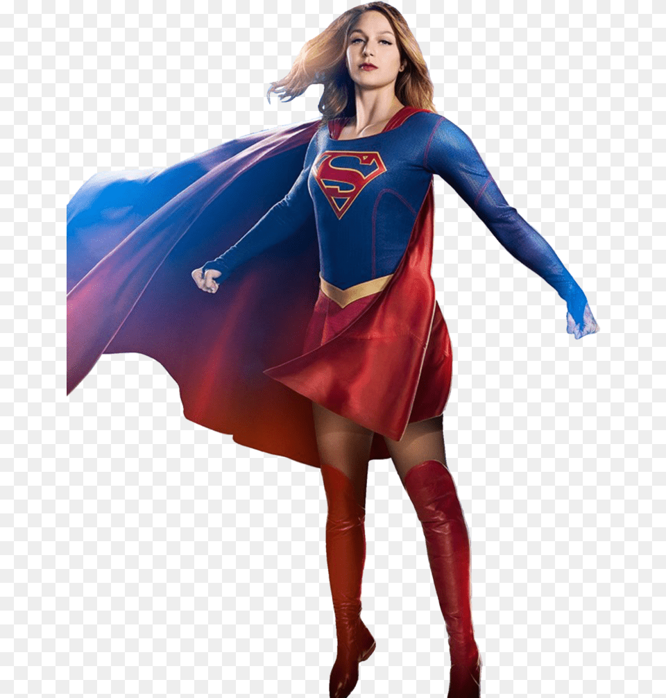 Supergirl Supergerl, Adult, Person, Female, Costume Free Png Download