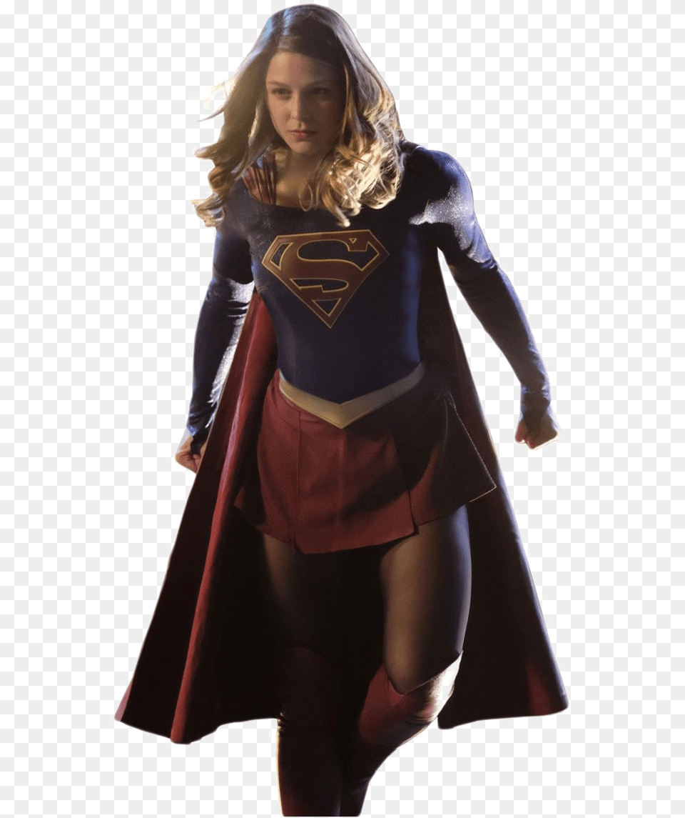 Supergirl Supergirl Flying Transparent, Adult, Sleeve, Person, Long Sleeve Free Png Download