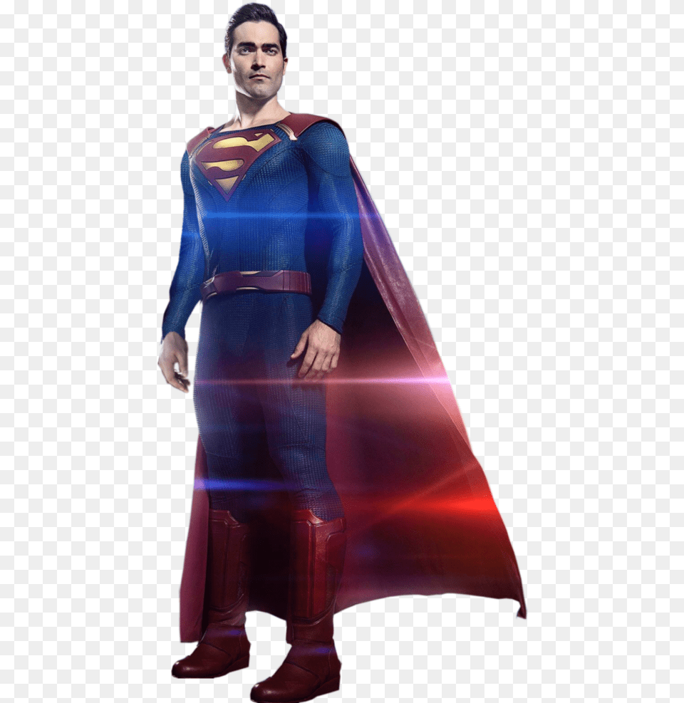 Supergirl Superman Full Body Transparent By Spider Maguire Super Man Super Girl, Adult, Person, Female, Clothing Png Image