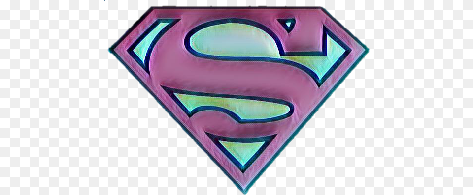 Supergirl Superman Super Sticker By Delaianebezerra Superman Logo, Hot Tub, Purple, Tub, Symbol Free Png Download