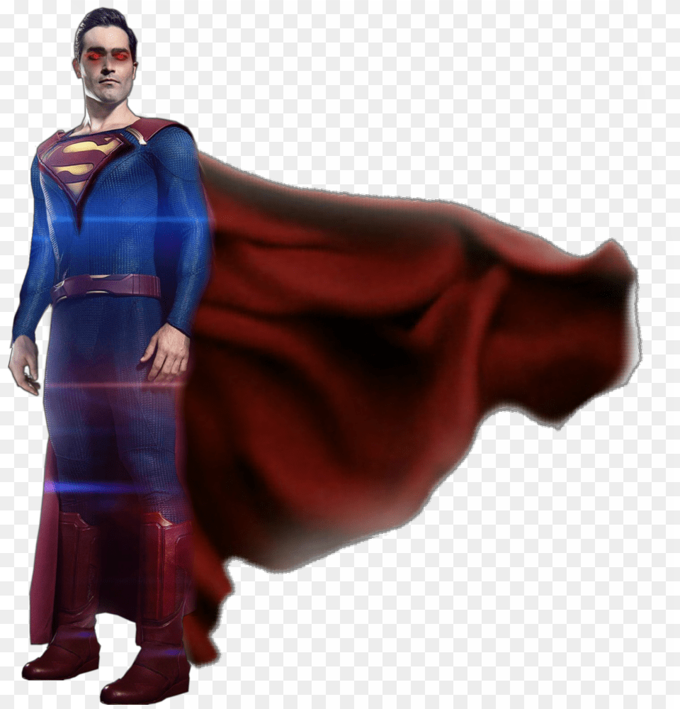 Supergirl Superman Tyler Hoechlin And Henry Cavill, Cape, Clothing, Adult, Man Png Image