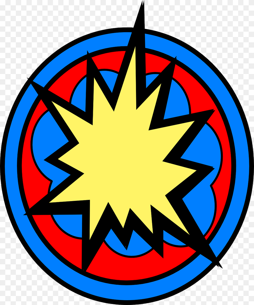 Superhero Badge Clipart, Symbol, Star Symbol, Logo Free Transparent Png