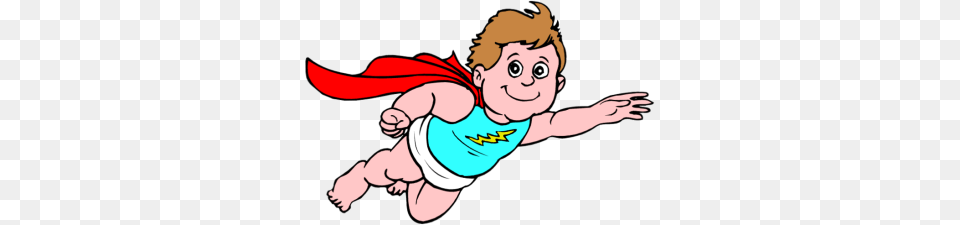 Superhero Clip Art, Baby, Cartoon, Person, Face Free Png Download
