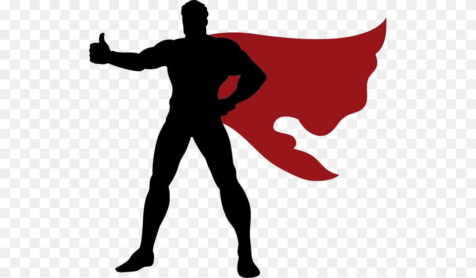 Superhero Clip Art Vector Graphics Silhouette Superman Transparent Superhero Silhouette, Adult, Male, Man, Person Png