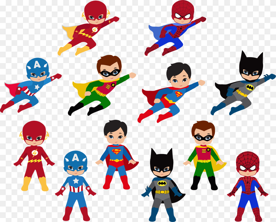 Superhero Clipart, Baby, Person, Publication, Book Free Transparent Png