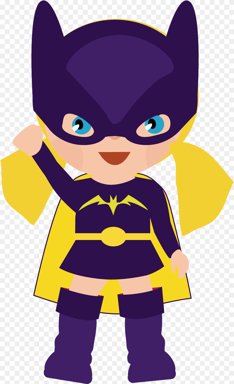 Superhero Clipart Batgirl Clipart, Baby, Person, Face, Head Free Transparent Png