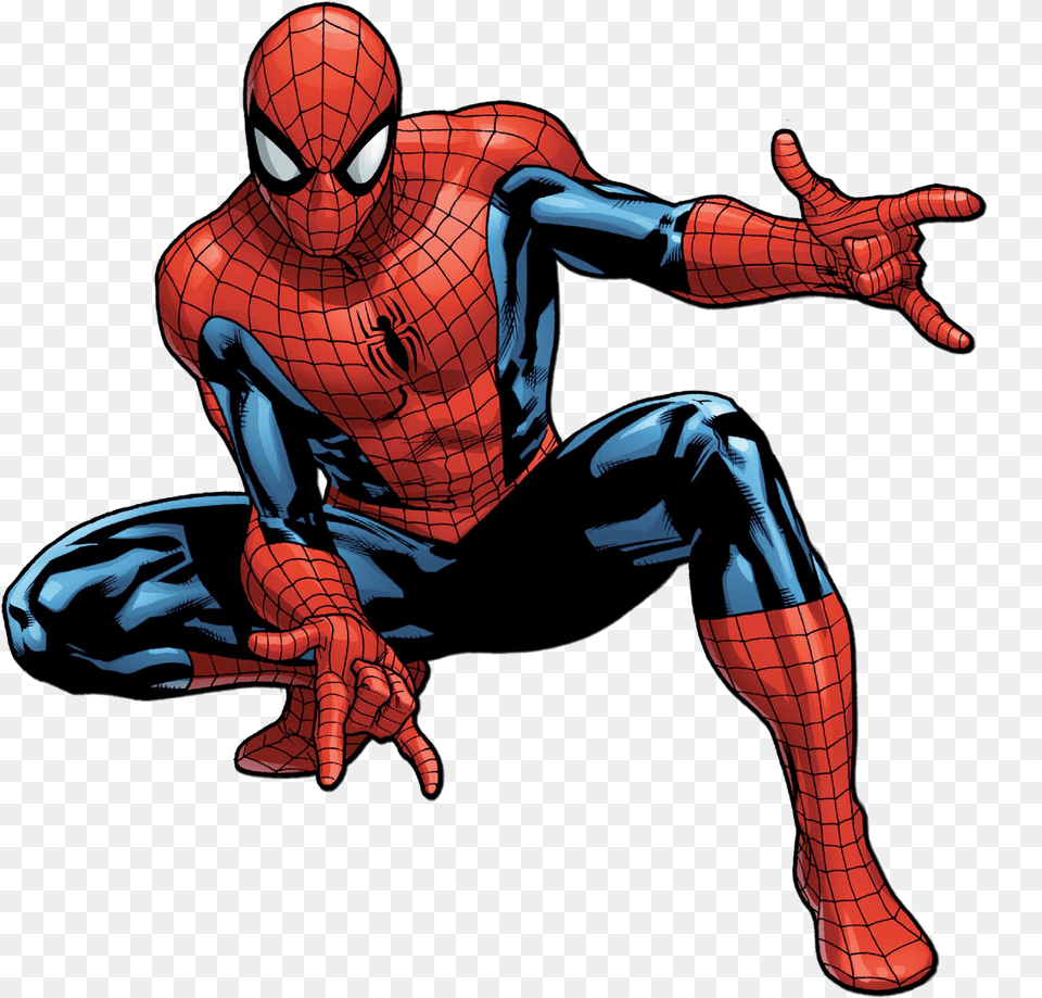 Superhero Comics Spider Man Book Comic Marvel Clipart, Adult, Male, Person, Face Png Image