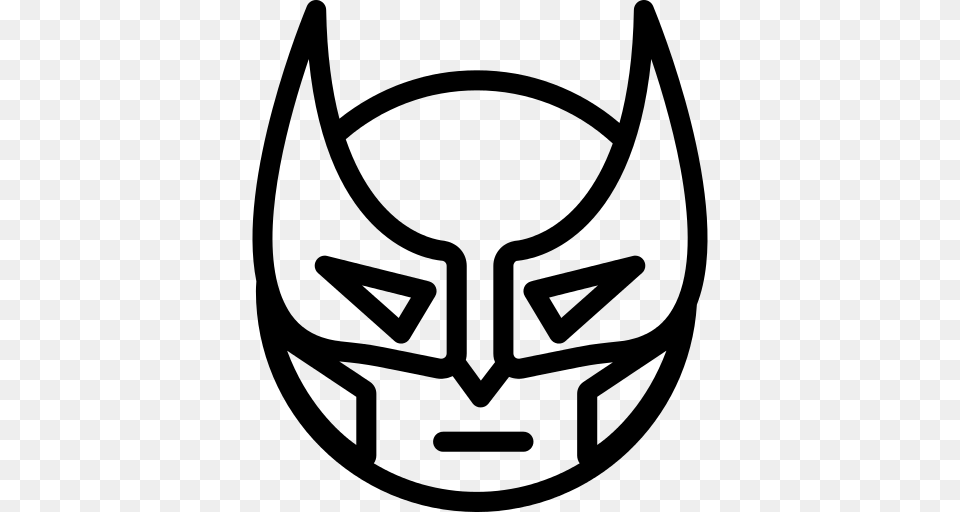 Superhero Icon, Gray Png Image