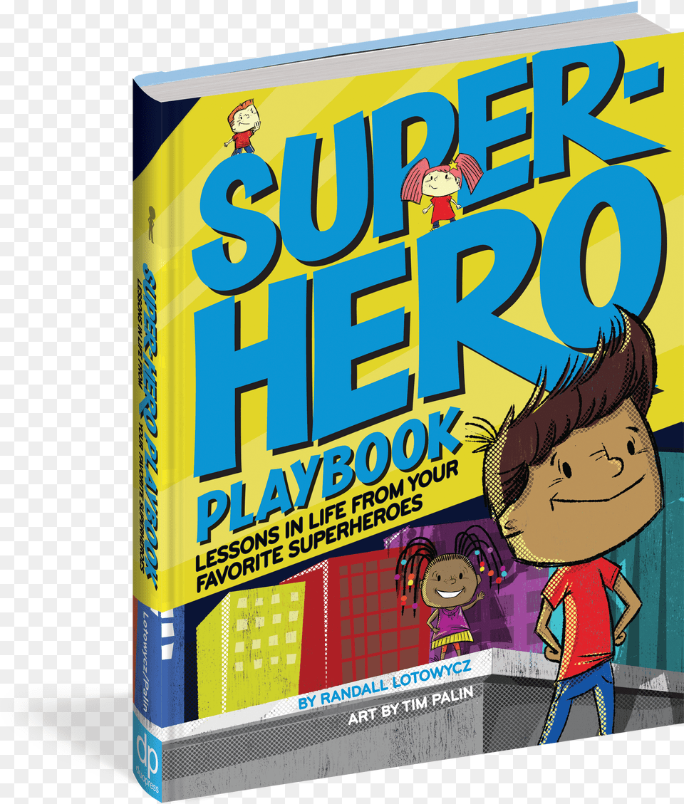 Superhero Playbook Cartoon Free Png Download