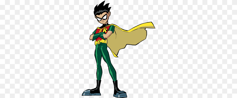 Superhero Robin Robin Teen Titans Clothes, Cape, Clothing, Adult, Person Png Image