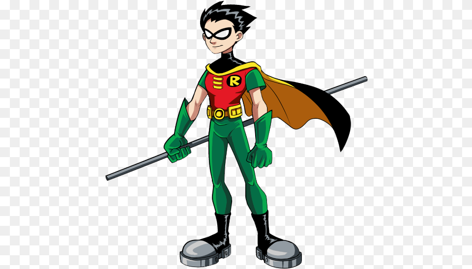 Superhero Robin Transparent Images All Robin Teen Titans Staff, Boy, Child, Person, Male Free Png Download