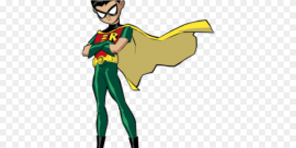 Superhero Robin Images Robin Teen Titans, Cape, Clothing, Person, Book Free Transparent Png