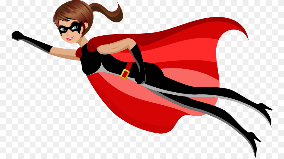 Superhero Royalty Female, Cape, Clothing, Face, Person Free Png Download