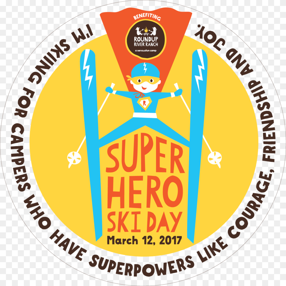 Superhero Ski Day, Advertisement, Poster, Logo, Baby Png