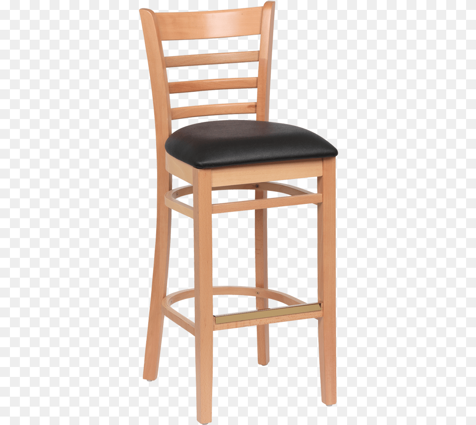 Superior Equipment Supply Wood Bar Stool With Back, Chair, Furniture Free Transparent Png