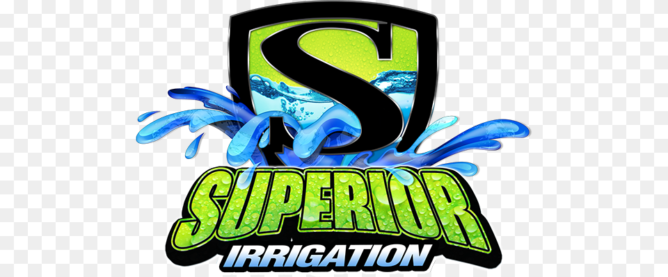 Superior Irrigation System Installation Sprinkler System Repair, Logo, Tape, Symbol Free Transparent Png