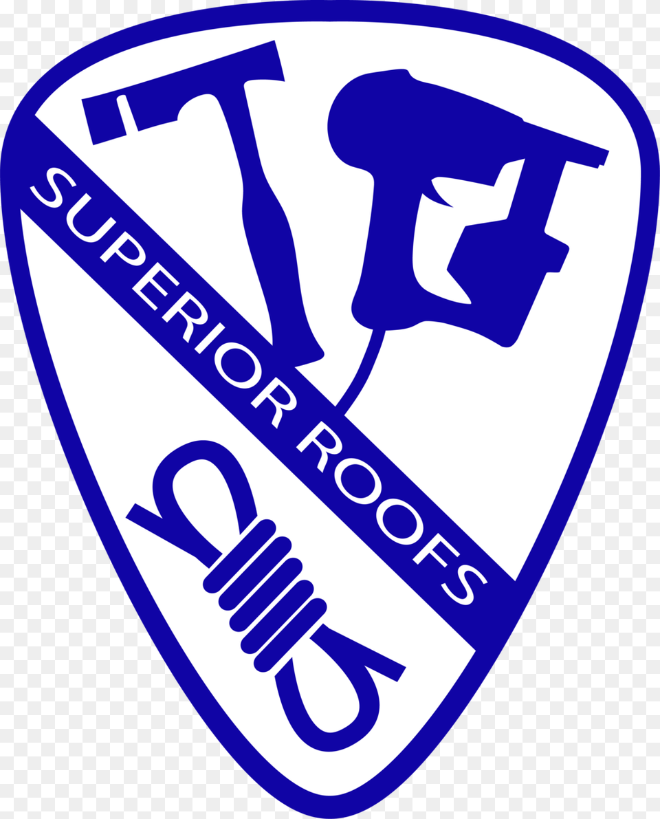 Superior Roofs Badge Emblem, Logo, Guitar, Musical Instrument, Dynamite Free Png Download