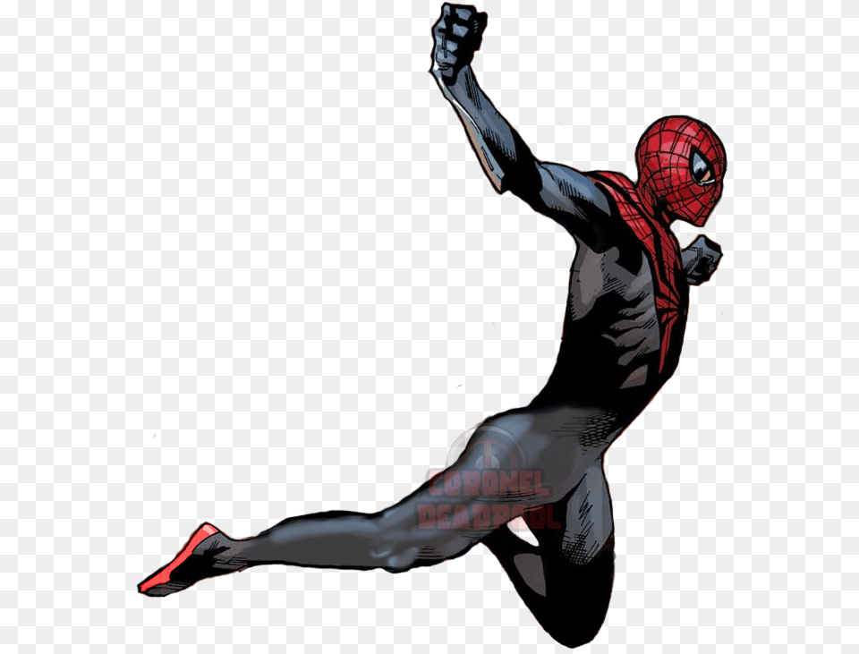 Superior Spiderman En Spider Verse Cnel Dpool By Spider Man, Person, People, Adult, Woman Free Png