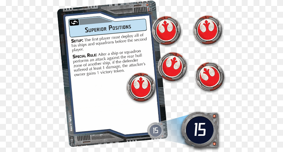 Superiorpositionscard Star Wars Armada Victory Tokens, Computer Hardware, Electronics, Hardware, Text Free Transparent Png