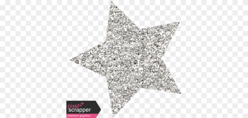 Superlatives Glitter Star 03 Graphic Silver Glitter Star, Cross, Symbol Free Transparent Png