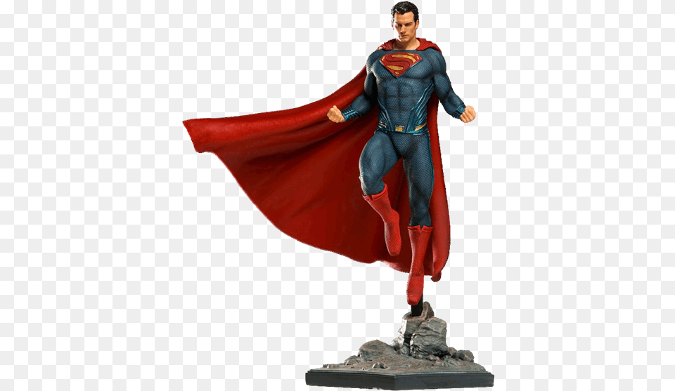 Superman 110 Scale Cryptozoic Entertainment Statue Superman Iron Studios Justice League, Cape, Clothing, Adult, Female Free Png Download