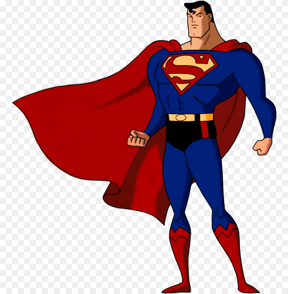 Superman, Cape, Clothing, Adult, Person Png Image