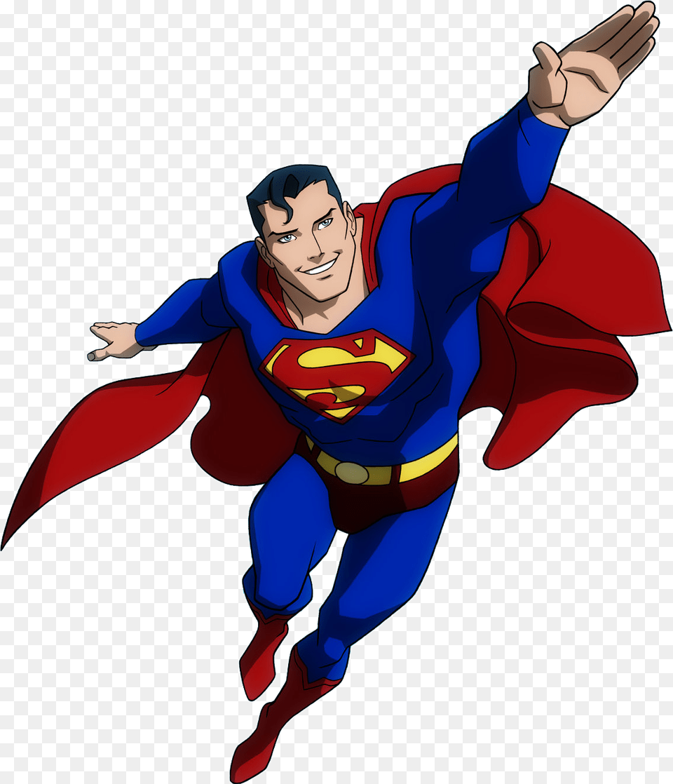 Superman, Cape, Clothing, Person, Book Free Transparent Png