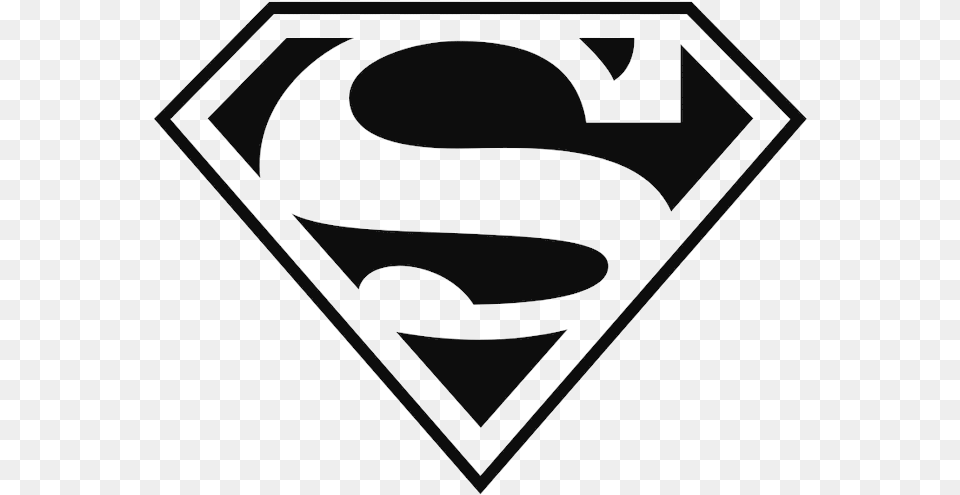 Superman 20cape 20clipart Source Superhero Logo Black And White, Symbol Free Png Download