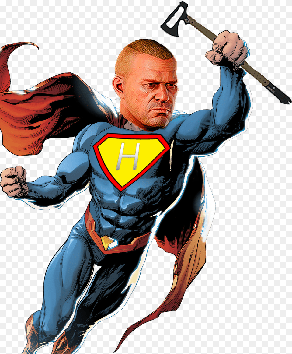 Superman, Adult, Male, Man, Person Png