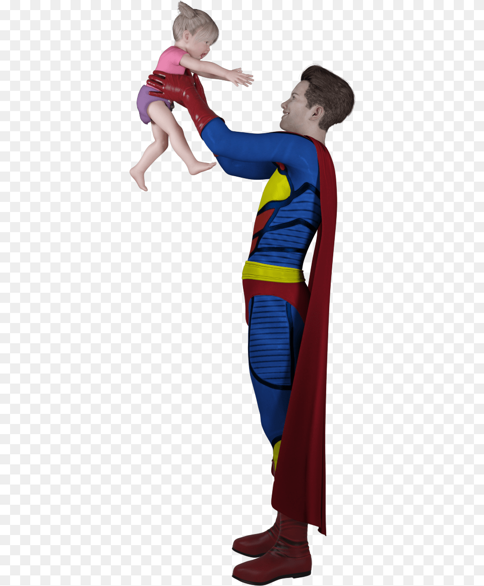 Superman, Cape, Clothing, Glove, Baby Free Png