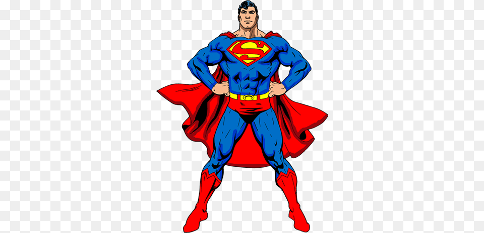 Superman, Cape, Clothing, Adult, Person Free Png Download