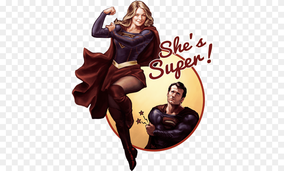 Superman And Supergirl, Book, Publication, Adult, Person Free Png Download