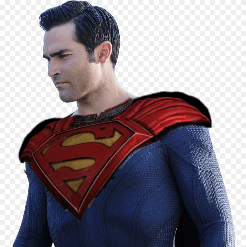 Superman Arrowverse Tyler Hoechlin, Person, Costume, Clothing, Cape Free Png Download