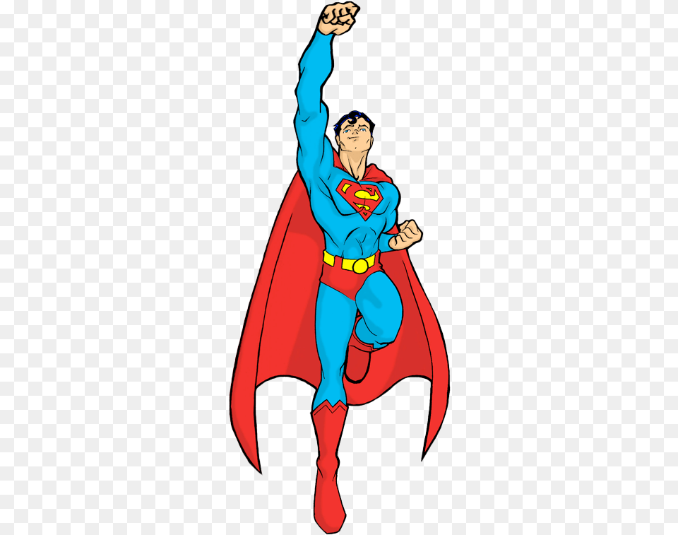 Superman Batman Cartoon Fictional Character Superhero Cartoon, Book, Cape, Clothing, Comics Free Png Download
