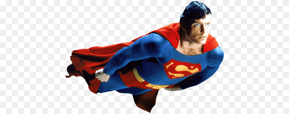Superman Christopher Reeve Superman Transparent, Cape, Clothing, Adult, Female Free Png Download