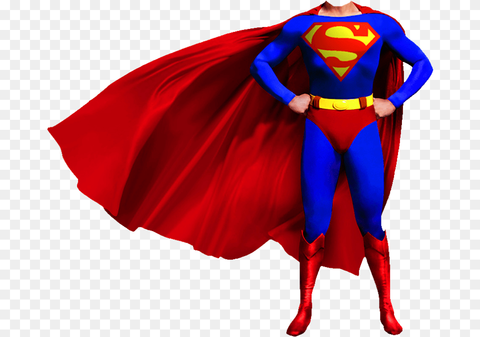 Superman Costume Hd, Cape, Clothing, Person, Adult Free Transparent Png