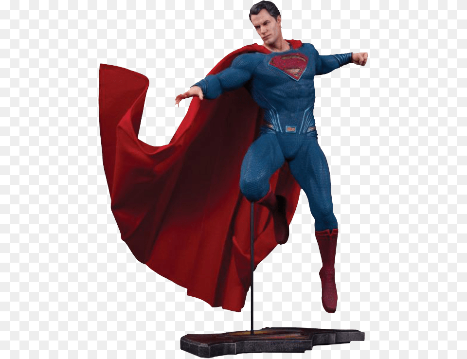Superman Dc Collectibles Statue, Clothing, Costume, Person, Cape Free Png Download