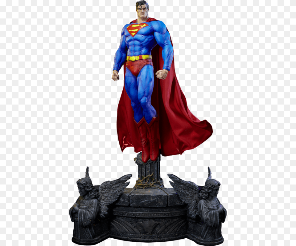 Superman Fabric Cape Edition Statue, Adult, Figurine, Male, Man Free Png