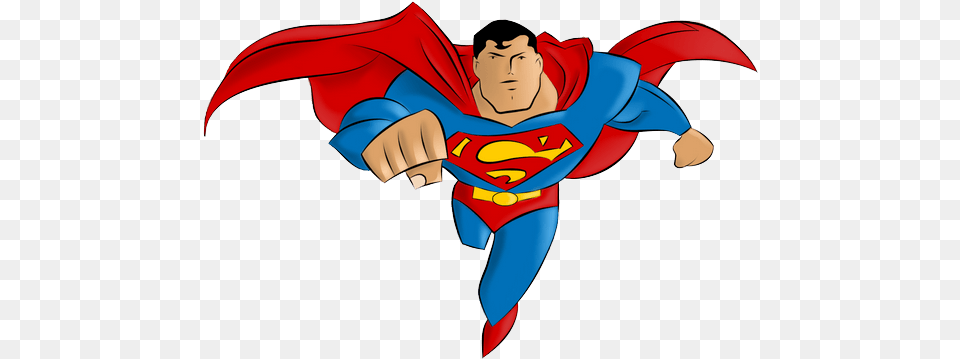 Superman Famous Cartoon Characters Of All Time Superman Clipart, Cape, Clothing, Baby, Person Free Png