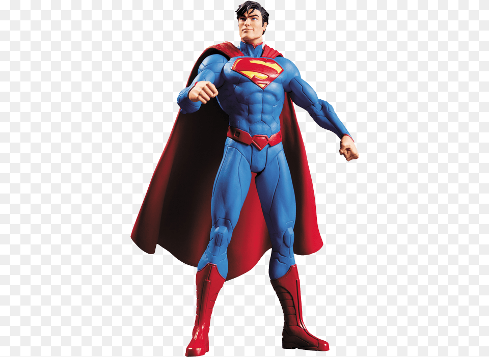 Superman Figure Transparent New, Cape, Clothing, Adult, Male Png Image