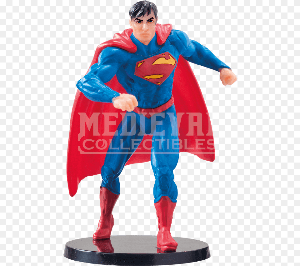Superman Figures Superman Miniature, Cape, Clothing, Person, Figurine Free Transparent Png
