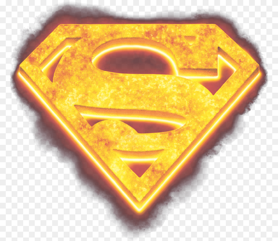 Superman Hot Steel Shield Youth Hoodie, Light, Gold, Logo Free Transparent Png