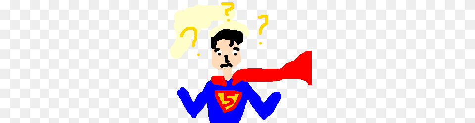 Superman Is Confused Because He Lost His Hands Drawing, Baby, Person, Face, Head Free Png Download