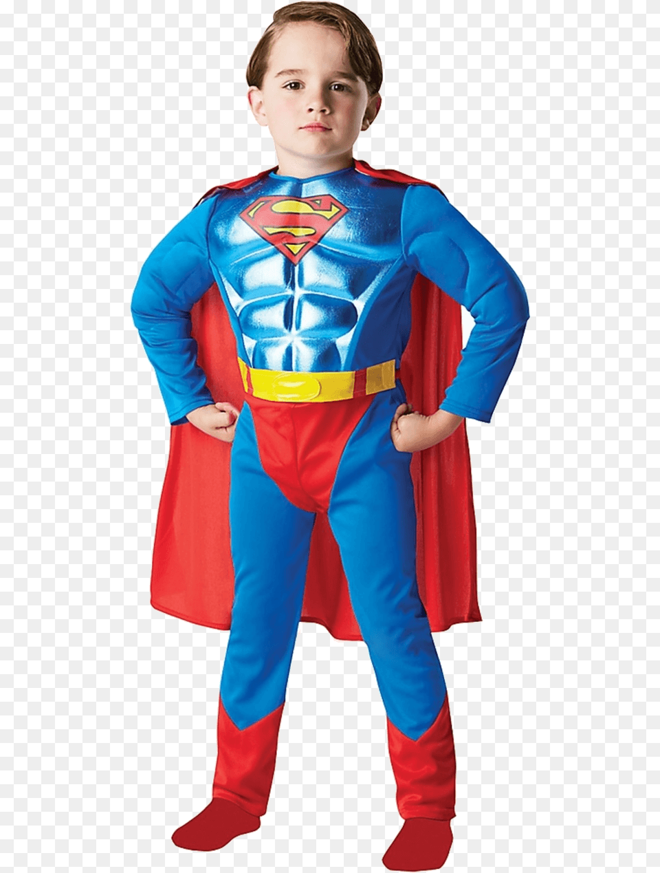 Superman Kids Costume, Cape, Clothing, Person, Boy Free Png