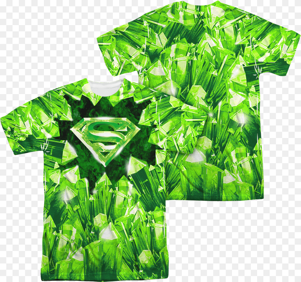 Superman Kryptonite Shirt, Green, Clothing, T-shirt, Accessories Png