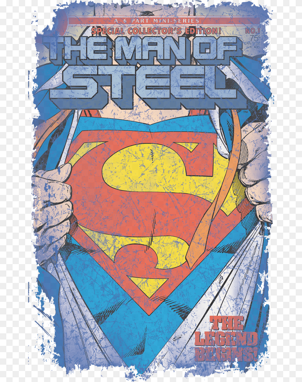 Superman Legendary Pullover Hoodie Man Of Steel 1 Variant Cover, Book, Publication, Comics, Adult Free Png