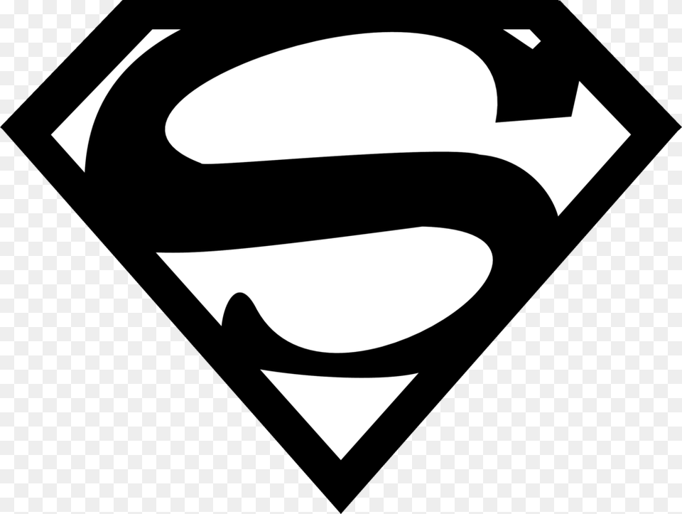 Superman Logo Black And White For Free Download Supergirl Logo, Stencil Png Image